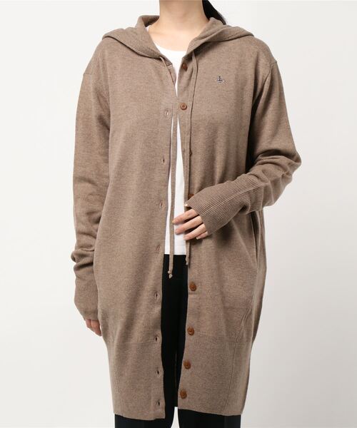 ラムウ ル Vivienne フ ド付ニットカ ディガン カーディガン ボレロ Vivienne トップス Westwood ヴィヴィアン ウエストウッド のファッション