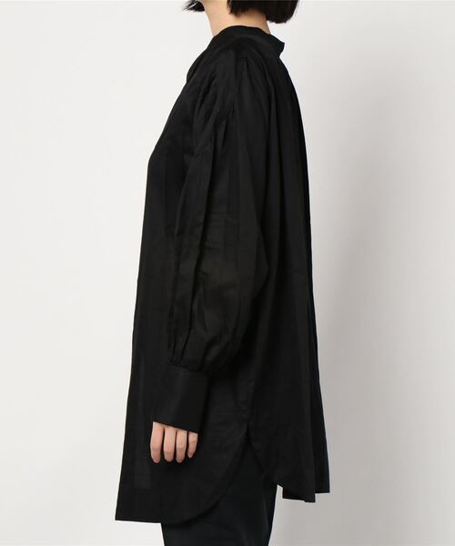 DouDou（ドゥドゥ）の「ハイネック切替ブラウス（シャツ/ブラウス・レディース・ブラック/ベージュ・FREE）」の4枚目の写真