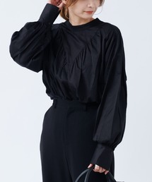 DouDou | ハイネック切替ブラウス(シャツ/ブラウス)