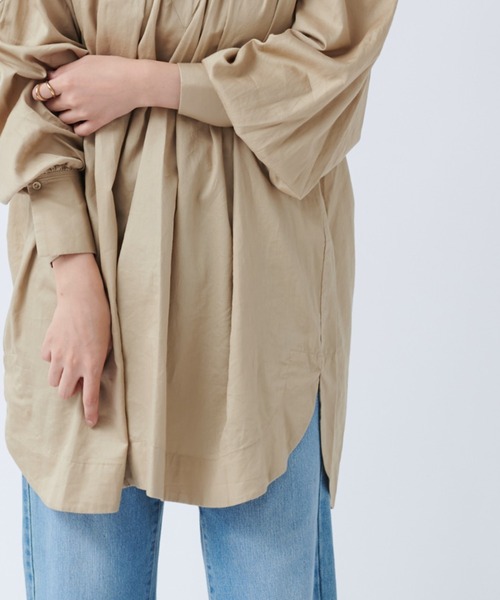 DouDou（ドゥドゥ）の「ハイネック切替ブラウス（シャツ/ブラウス・レディース・ブラック/ベージュ・FREE）」の21枚目の写真