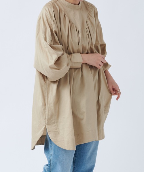 DouDou（ドゥドゥ）の「ハイネック切替ブラウス（シャツ/ブラウス・レディース・ブラック/ベージュ・FREE）」の20枚目の写真