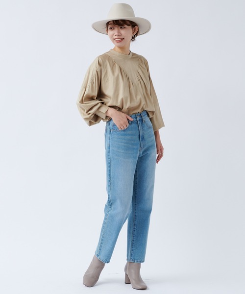 DouDou（ドゥドゥ）の「ハイネック切替ブラウス（シャツ/ブラウス・レディース・ブラック/ベージュ・FREE）」の18枚目の写真