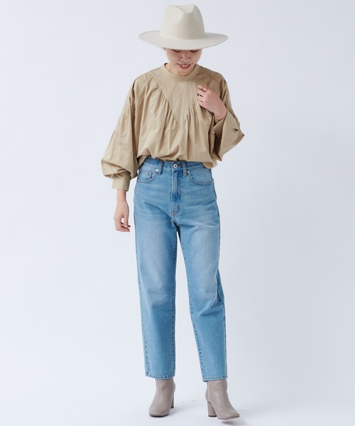 DouDou（ドゥドゥ）の「ハイネック切替ブラウス（シャツ/ブラウス・レディース・ブラック/ベージュ・FREE）」の16枚目の写真