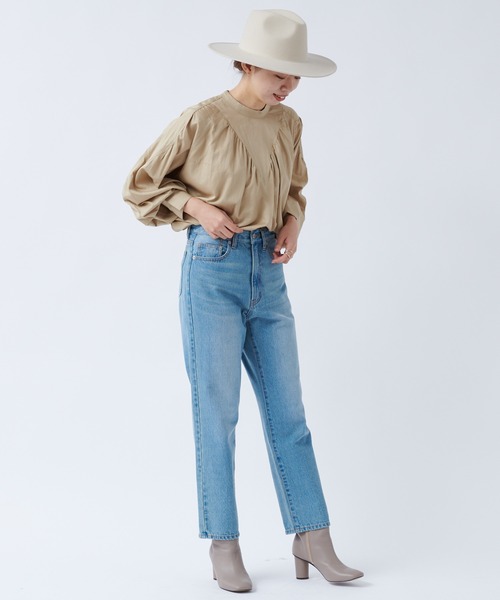 DouDou（ドゥドゥ）の「ハイネック切替ブラウス（シャツ/ブラウス・レディース・ブラック/ベージュ・FREE）」の15枚目の写真