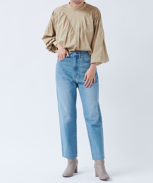 DouDou（ドゥドゥ）の「ハイネック切替ブラウス（シャツ/ブラウス・レディース・ブラック/ベージュ・FREE）」の14枚目の写真