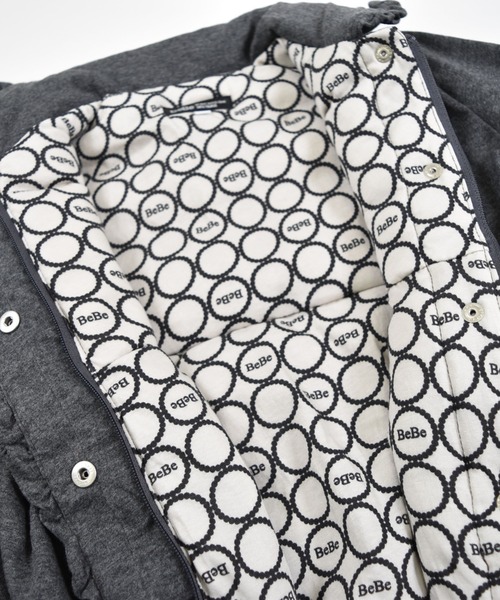 BeBe（ベベ）の「BeBe/べべ リボン フリル 中綿 コート（その他アウター・キッズ・エンジ/グレー・100/140/120/90/110/130）」の8枚目の写真