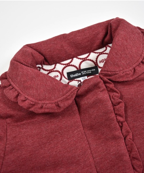 BeBe（ベベ）の「BeBe/べべ リボン フリル 中綿 コート（その他アウター・キッズ・エンジ/グレー・100/140/120/90/110/130）」の10枚目の写真