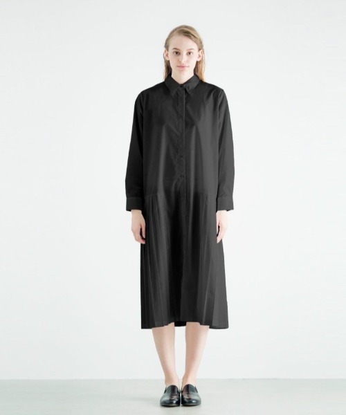 Mizuiro Ind プリーツワイドシャツワンピース ワンピース Mizuiroind ミズイロインド のファッション通販 Zozotown