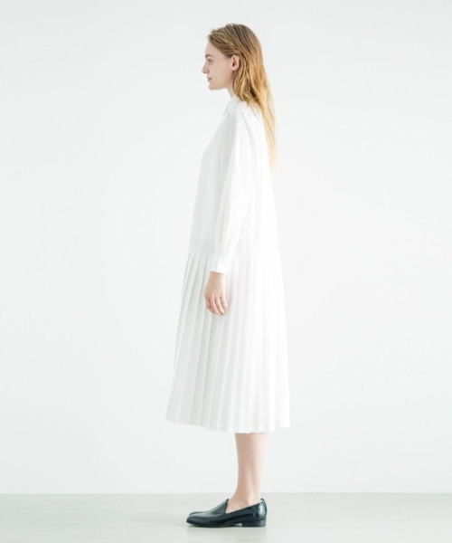 セール Mizuiro Ind プリーツワイドシャツワンピース ワンピース Mizuiroind ミズイロインド のファッション通販 Zozotown