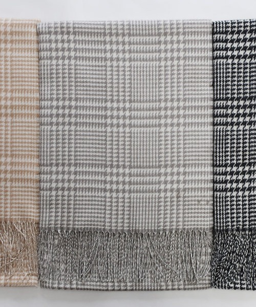 セール グレンチェックストール ストール ショール U Q ユウキュウ のファッション通販 Zozotown