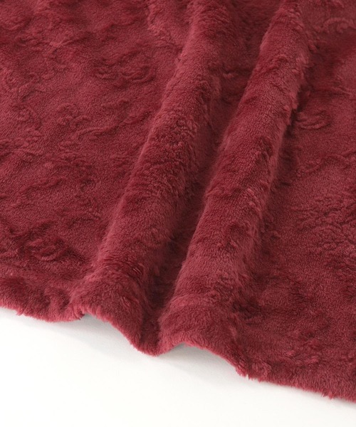 fran de lingerie(フランデランジェリー)の「memory fleece set-up襟付き&前開き・上下セット(ルームウェア/パジャマ・レディース・ライトブラウン/ダークブルー/ワイン/グレイッシュブルー/コーラルピンク・M-L)」の21枚目の写真