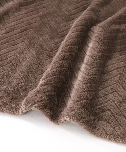 fran de lingerie(フランデランジェリー)の「memory fleece set-up襟付き&前開き・上下セット(ルームウェア/パジャマ・レディース・ライトブラウン/ダークブルー/ワイン/グレイッシュブルー/コーラルピンク・M-L)」の9枚目の写真