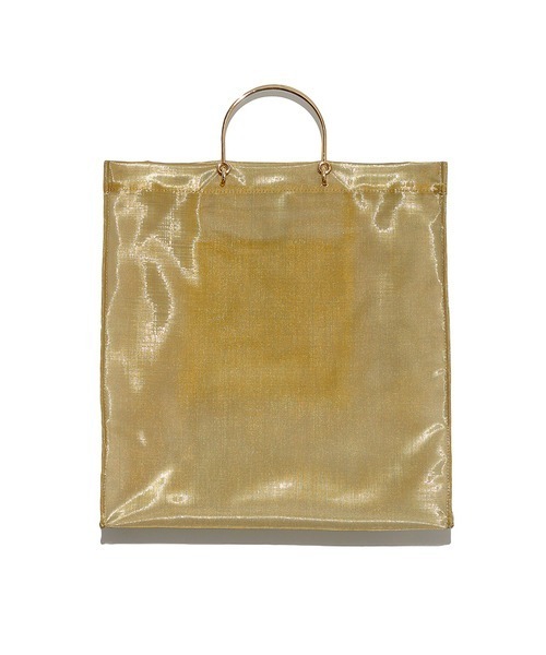 LILY BROWN(リリーブラウン)の「メタルハンドルトートバッグ(トートバッグ・レディース・ゴールド/ボルドー/ブラック・FREE)」の3枚目の写真