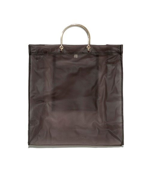 LILY BROWN(リリーブラウン)の「メタルハンドルトートバッグ(トートバッグ・レディース・ゴールド/ボルドー/ブラック・FREE)」の1枚目の写真