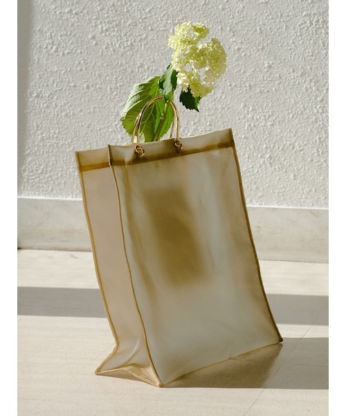 LILY BROWN(リリーブラウン)の「メタルハンドルトートバッグ(トートバッグ・レディース・ゴールド/ボルドー/ブラック・FREE)」の14枚目の写真