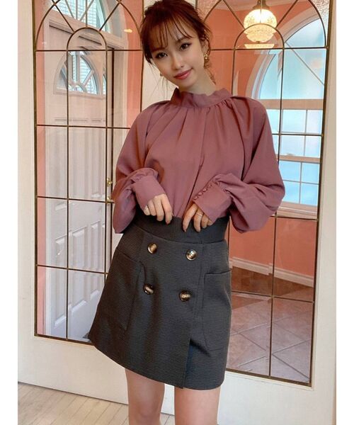 RESEXXY（リゼクシー）の「タイ付きブラウス（シャツ/ブラウス・レディース・その他1/ピンク/アイボリー・FREE）」の11枚目の写真