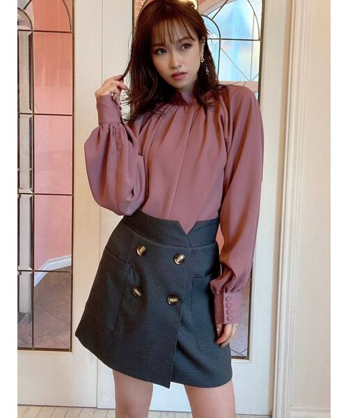 RESEXXY（リゼクシー）の「タイ付きブラウス（シャツ/ブラウス・レディース・その他1/ピンク/アイボリー・FREE）」の12枚目の写真