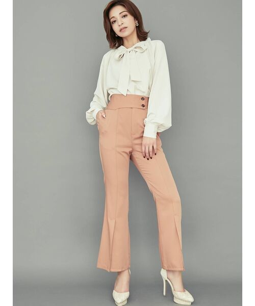 RESEXXY（リゼクシー）の「タイ付きブラウス（シャツ/ブラウス・レディース・その他1/ピンク/アイボリー・FREE）」の14枚目の写真