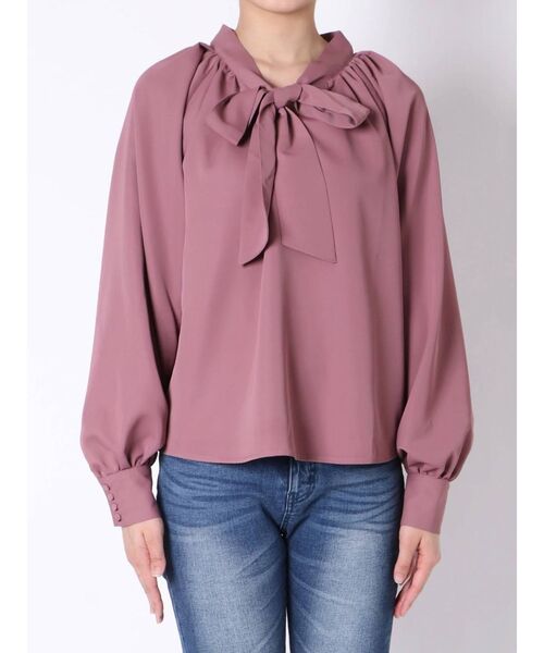 RESEXXY（リゼクシー）の「タイ付きブラウス（シャツ/ブラウス・レディース・その他1/ピンク/アイボリー・FREE）」の15枚目の写真