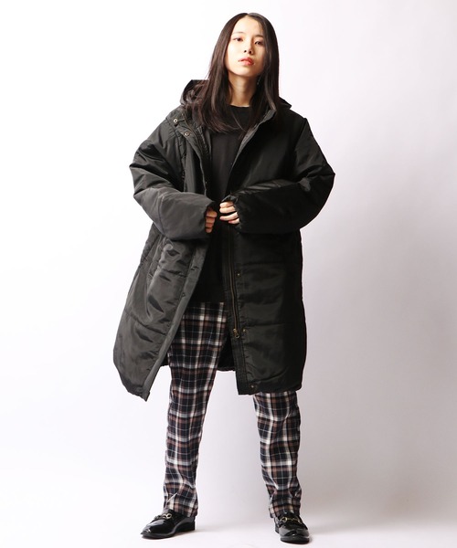 Minx（ミンクス）の「【mitis(ミンクス）】ポリエステル中綿フード付