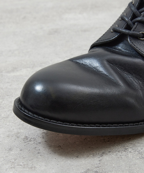 PADRONE（パドローネ）の「PADRONE パドローネ / CHUKKA BOOTS with SIDE ZIP [BAGGIO] サイドジップ付レザーチャッカブーツ / PU7358-1205（ブーツ・メンズ・アッシュグレー/ブラック/ベージュ/キャメル/ダークブラウン・40/39/41/42/43）」の7枚目の写真