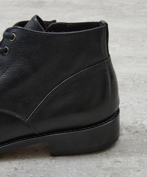 PADRONE（パドローネ）の「PADRONE パドローネ / CHUKKA BOOTS with SIDE ZIP [BAGGIO] サイドジップ付レザーチャッカブーツ / PU7358-1205（ブーツ・メンズ・アッシュグレー/ブラック/ベージュ/キャメル/ダークブラウン・40/39/41/42/43）」の10枚目の写真