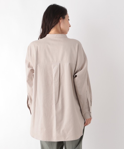 LEPSIM（レプシィム）の「コールバンドカラーシャツ　923965（シャツ/ブラウス・レディース・ピンク/モカ/グレイッシュベージュ・FREE）」の9枚目の写真