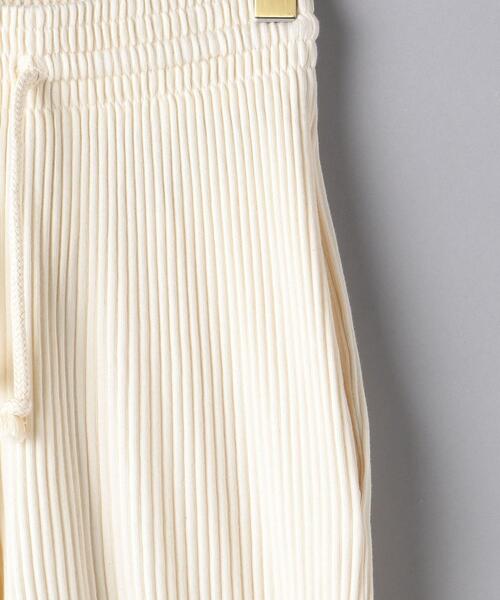 BASERANGE（ベースレンジ）の「＜BASERANGE（ベースレンジ）＞SHAW リブ パンツ（その他パンツ・レディース・オフホワイト/ブラック・X-SMALL）」の8枚目の写真