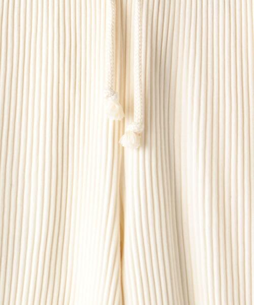 BASERANGE（ベースレンジ）の「＜BASERANGE（ベースレンジ）＞SHAW リブ パンツ（その他パンツ・レディース・オフホワイト/ブラック・X-SMALL）」の10枚目の写真