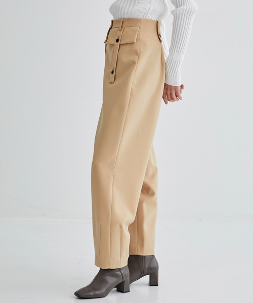 UNITED TOKYO（ユナイテッドトウキョウ）の「ローグラヴィティコクーンパンツ（その他パンツ・レディース・ブラック/ベージュ・1/2）」の9枚目の写真