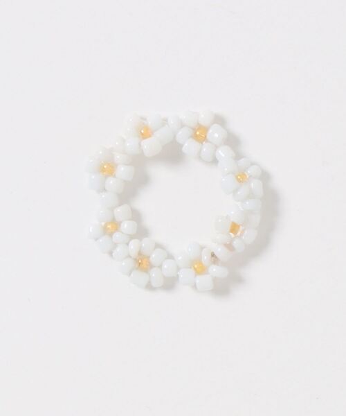 Heather(ヘザー)の「HEビーズリング 940525(リング・レディース・ホワイト系その他/パープル系その他・ONESIZE)」の6枚目の写真