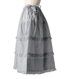horror vacui スカートドゥロワー別注 21SS HORROR VACUI x Drawer ＞ TOGA SKIRT フラワープリントスカート