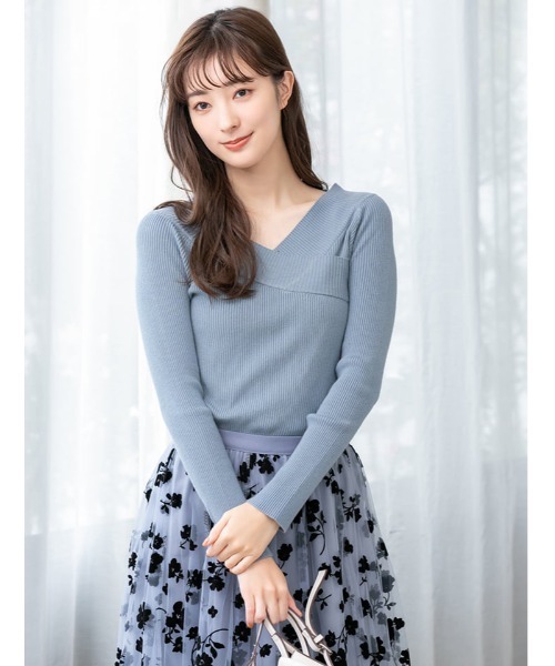 fifth（フィフス）の「フロッキーフラワーフレアスカート（スカート・レディース・ブラック/ブルー・MEDIUM）」の16枚目の写真