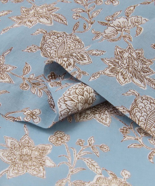 siiwa（シーワ）の「siiwa　インドプリントカシュクールワンピース（ワンピース・レディース・ブルー/オフホワイト・ONE）」の3枚目の写真