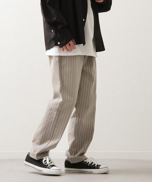 ZIP FIVE(ジップファイブ)の「【ZIP FIVE】【Cooker Pants】テーパードワイドイージーシェフパンツ(チノパンツ・レディース・ブラウン/ホワイト×ブラック/レオパード/ホワイト系/ブラック系/ブラック系1/ベージュ系/ブルー系/ベージュ/ストライプ/ライトベージュ/ネイビー/グレー系/パープル/オレンジ/アイボリー/カーキ/ブルー/ブラック/グリーン・LARGE/MEDIUM/X-LARGE/SMALL)」の7枚目の写真