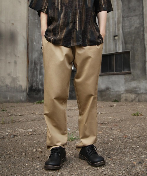 ZIP FIVE(ジップファイブ)の「【ZIP FIVE】【Cooker Pants】テーパードワイドイージーシェフパンツ(チノパンツ・レディース・ブラウン/ホワイト×ブラック/レオパード/ホワイト系/ブラック系/ブラック系1/ベージュ系/ブルー系/ベージュ/ストライプ/ライトベージュ/ネイビー/グレー系/パープル/オレンジ/アイボリー/カーキ/ブルー/ブラック/グリーン・LARGE/MEDIUM/X-LARGE/SMALL)」の9枚目の写真