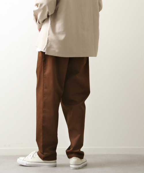 ZIP FIVE(ジップファイブ)の「【ZIP FIVE】【Cooker Pants】テーパードワイドイージーシェフパンツ(チノパンツ・レディース・ブラウン/ホワイト×ブラック/レオパード/ホワイト系/ブラック系/ブラック系1/ベージュ系/ブルー系/ベージュ/ストライプ/ライトベージュ/ネイビー/グレー系/パープル/オレンジ/アイボリー/カーキ/ブルー/ブラック/グリーン・LARGE/MEDIUM/X-LARGE/SMALL)」の8枚目の写真