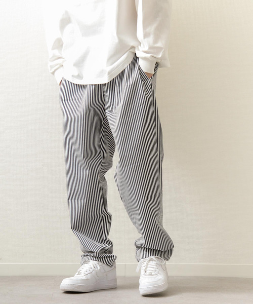 ZIP FIVE(ジップファイブ)の「【ZIP FIVE】【Cooker Pants】テーパードワイドイージーシェフパンツ(チノパンツ・レディース・ブラウン/ホワイト×ブラック/レオパード/ホワイト系/ブラック系/ブラック系1/ベージュ系/ブルー系/ベージュ/ストライプ/ライトベージュ/ネイビー/グレー系/パープル/オレンジ/アイボリー/カーキ/ブルー/ブラック/グリーン・LARGE/MEDIUM/X-LARGE/SMALL)」の20枚目の写真