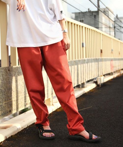 ZIP FIVE(ジップファイブ)の「【ZIP FIVE】【Cooker Pants】テーパードワイドイージーシェフパンツ(チノパンツ・レディース・ブラウン/ホワイト×ブラック/レオパード/ホワイト系/ブラック系/ブラック系1/ベージュ系/ブルー系/ベージュ/ストライプ/ライトベージュ/ネイビー/グレー系/パープル/オレンジ/アイボリー/カーキ/ブルー/ブラック/グリーン・LARGE/MEDIUM/X-LARGE/SMALL)」の18枚目の写真