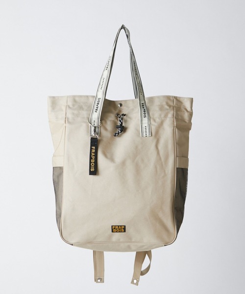 FRAPBOIS（フラボア）の「スクウィーズ2WAYトート（トートバッグ・レディース・ブラック/ベージュ・FREE）」の2枚目の写真