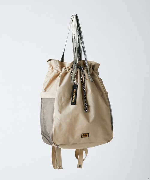 FRAPBOIS（フラボア）の「スクウィーズ2WAYトート（トートバッグ・レディース・ブラック/ベージュ・FREE）」の9枚目の写真