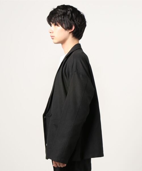 WEGO（ウィゴー）の「WEGO/リネンライクテーラードジャケット（テーラードジャケット・メンズ・ピンク/ブラック/ベージュ/ライトパープル・LARGE/MEDIUM）」の7枚目の写真