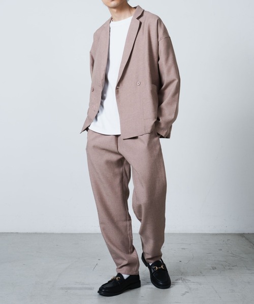 WEGO（ウィゴー）の「WEGO/リネンライクテーラードジャケット（テーラードジャケット・メンズ・ピンク/ブラック/ベージュ/ライトパープル・LARGE/MEDIUM）」の19枚目の写真