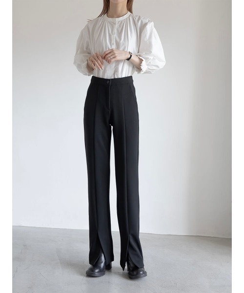 amel（エイメル）の「ストレッチスリットパンツ（その他パンツ・レディース・ブラック・S/M）」の5枚目の写真