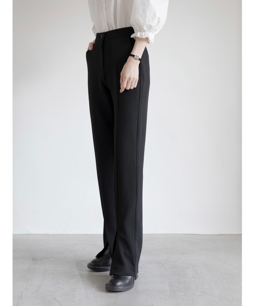 amel（エイメル）の「ストレッチスリットパンツ（その他パンツ・レディース・ブラック・S/M）」の9枚目の写真