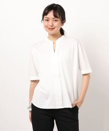m.f.editorial | エムエフエディトリアルレディース/m.f.editorial：Women シルケット天竺 7分袖ゆるブラウソー(Tシャツ/カットソー)