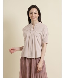 m.f.editorial | エムエフエディトリアルレディース/m.f.editorial：Women シルケット天竺 5分袖ゆるブラウソー(Tシャツ/カットソー)