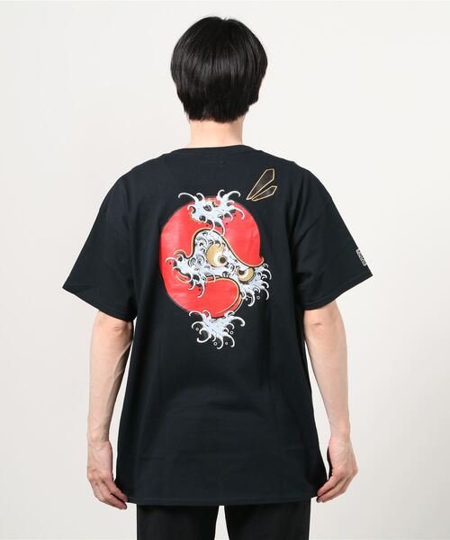 HAIGHT（ヘイト）の「ヘイト [HAIGHT] - × ホデナス [4D7S] コラボ グラフィック 半袖 Tシャツ [NAMIDARUMA S/S TEE]（Tシャツ/カットソー・メンズ・ホワイト/ブラック・LARGE/X-LARGE/XX-LARGE/MEDIUM）」の5枚目の写真