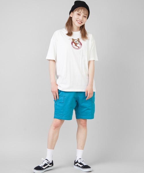 SPINNS（スピンズ）の「ハーフチノパンツ（チノパンツ・レディース・ブラック/ベージュ/グリーン・ONESIZE）」の8枚目の写真