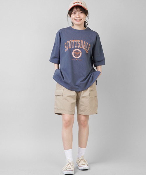SPINNS（スピンズ）の「ハーフチノパンツ（チノパンツ・レディース・ブラック/ベージュ/グリーン・ONESIZE）」の11枚目の写真